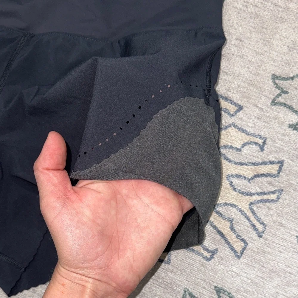 Lululemon Athletica Navy Blue Smooth Stride Shorts Swift Ultra Woven